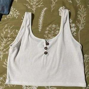 White crop top